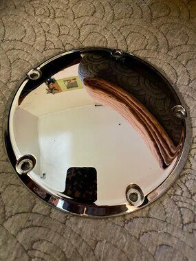 Harley Davidson Chrome Derby Cover Biker Garage Decor Motorcycle Collectible